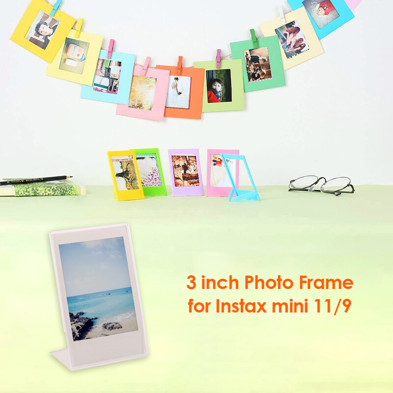 Ramă foto acrilică pentru Fujifilm Instax 11/9 Film Mini Hârtii Rame pentru lucrări de artă Decorare Stand transparent