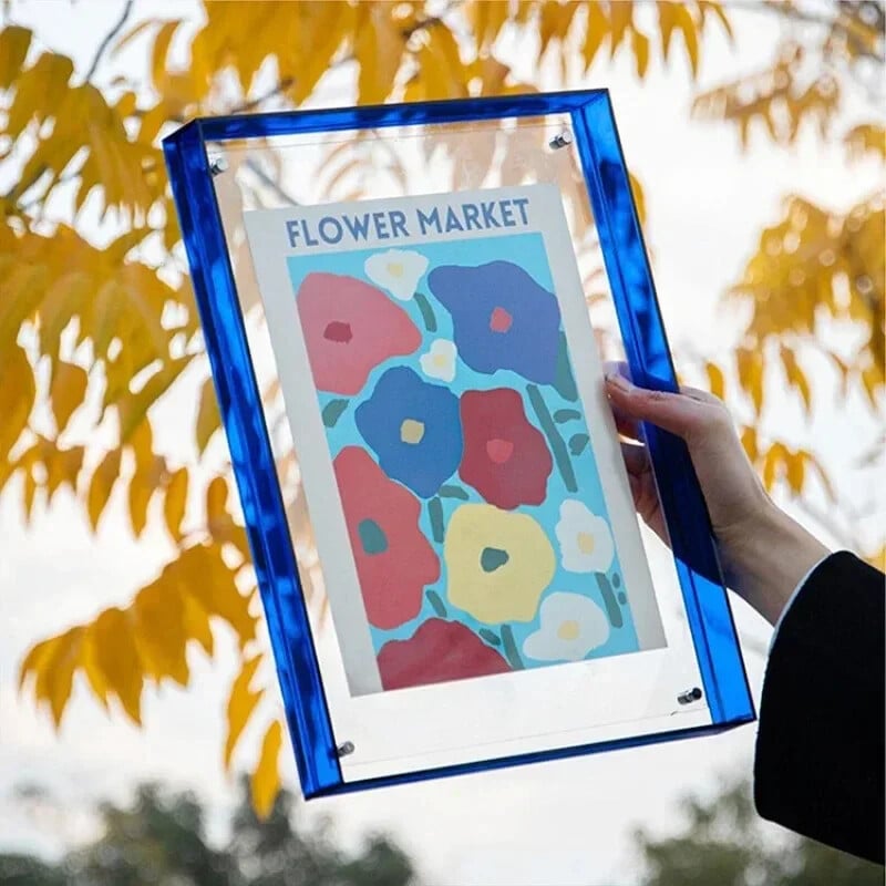 Cutie acrilic transparent de 5-6 inchi Suport pentru carte foto Suport de afișare pentru imagini Cadru interior Decor pentru birou, acasă