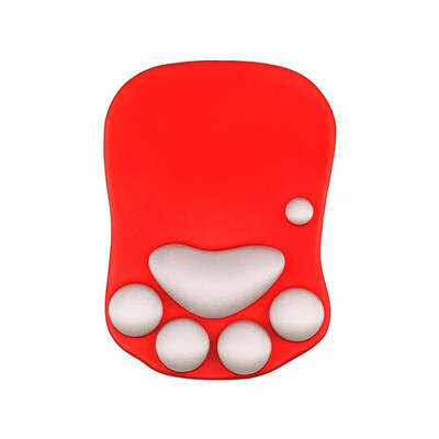 Tampă de mouse 3D din silicon moale, drăguț, covoraș de mouse cu labe de pisică, suporturi pentru încheietura mâinii, perne pentru mousepad pentru copii, laptop, computer, mousepad