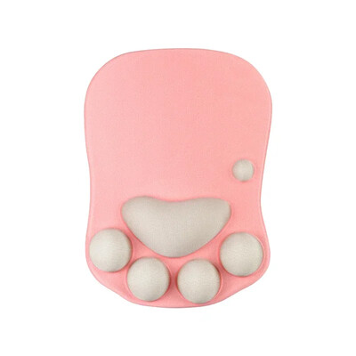 Tampă de mouse 3D din silicon moale, drăguț, covoraș de mouse cu labe de pisică, suporturi pentru încheietura mâinii, perne pentru mousepad pentru copii, laptop, computer, mousepad