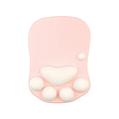 Tampă de mouse 3D din silicon moale, drăguț, covoraș de mouse cu labe de pisică, suporturi pentru încheietura mâinii, perne pentru mousepad pentru copii, laptop, computer, mousepad