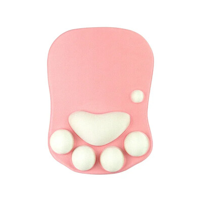 Tampă de mouse 3D din silicon moale, drăguț, covoraș de mouse cu labe de pisică, suporturi pentru încheietura mâinii, perne pentru mousepad pentru copii, laptop, computer, mousepad