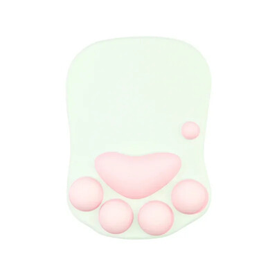 Tampă de mouse 3D din silicon moale, drăguț, covoraș de mouse cu labe de pisică, suporturi pentru încheietura mâinii, perne pentru mousepad pentru copii, laptop, computer, mousepad