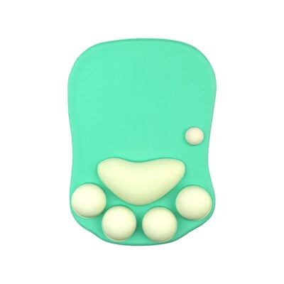 Tampă de mouse 3D din silicon moale, drăguț, covoraș de mouse cu labe de pisică, suporturi pentru încheietura mâinii, perne pentru mousepad pentru copii, laptop, computer, mousepad