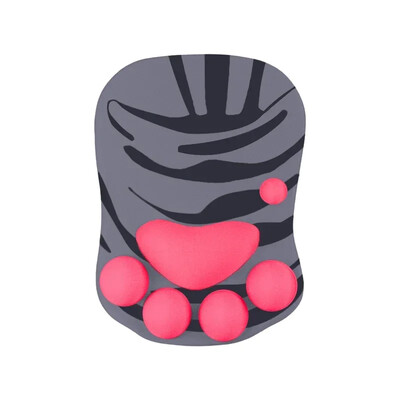 Tampă de mouse 3D din silicon moale, drăguț, covoraș de mouse cu labe de pisică, suporturi pentru încheietura mâinii, perne pentru mousepad pentru copii, laptop, computer, mousepad