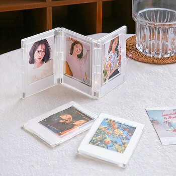 3 ιντσών Photo Acrylic Magnetic Suction Frame DIY For Fujifilm Instax Mini 12 11 9 8 7s 25 50s EVO Camera Mini Film Photo Paper