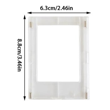 3 ιντσών Photo Acrylic Magnetic Suction Frame DIY For Fujifilm Instax Mini 12 11 9 8 7s 25 50s EVO Camera Mini Film Photo Paper