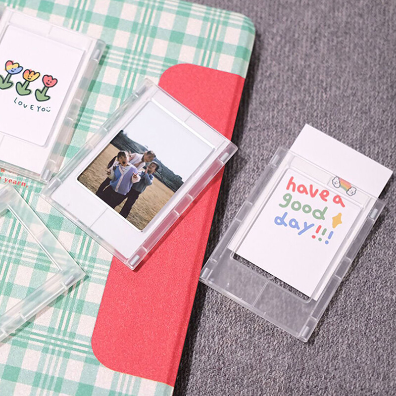 Cadru foto acrilic magnetic de aspirație de 3 inchi DIY pentru Fujifilm Instax Mini 12 11 9 8 7s 25 50s EVO Camera Mini Film Hârtie foto