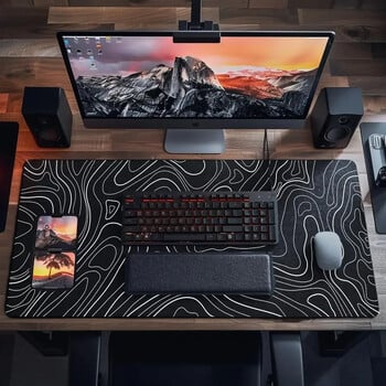 Gaming Mouse Pad Μεγάλο πληκτρολόγιο πληκτρολόγιο Πληκτρολόγιο και πληκτρολόγιο ποντικιού 31,5 x 11,8 ιντσών Επιτραπέζιο Mat Τοπογραφικό Mouse Pad για το σπίτι του γραφείου