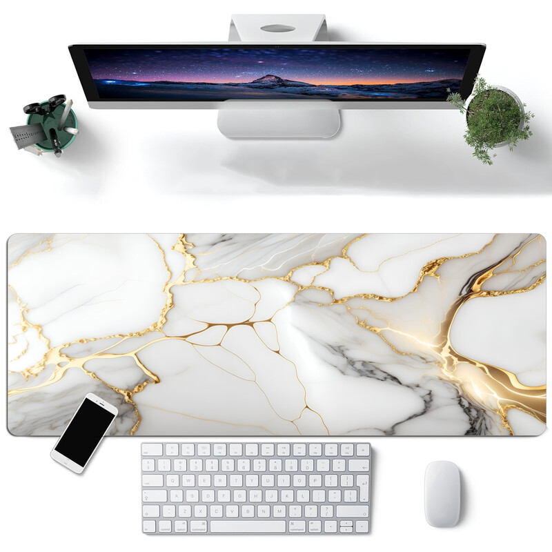 Taste în stil abstract Mouse Pad Pad pentru birou Tastatură mare extinsă Covorașă pentru gaming Mousepad antiderapant Bază din cauciuc Margine cusută