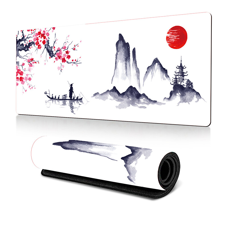Artă în stil chinezesc Gaming Mouse Pad imprimat Birou Tastatură Mouse Mat Gaming Mat Antiderapant Home Office Computer Laptop Masă Mousepad
