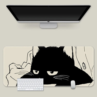Hot Sell Ink Cat egérpadok Kawaii egyedi asztali szőnyegek számítógépes egérpadok céges nagy asztali pad nagy aranyos játékos egérpadok egéralátét