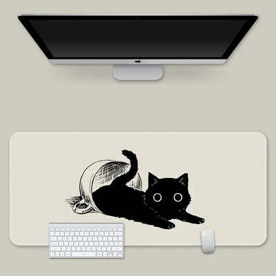 Hot Sell Ink Cat egérpadok Kawaii egyedi asztali szőnyegek számítógépes egérpadok céges nagy asztali pad nagy aranyos játékos egérpadok egéralátét