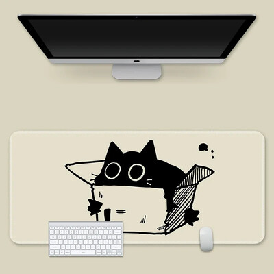 Hot Sell Ink Cat egérpadok Kawaii egyedi asztali szőnyegek számítógépes egérpadok céges nagy asztali pad nagy aranyos játékos egérpadok egéralátét