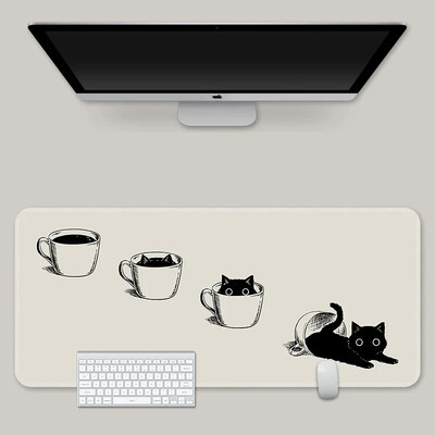Hot Sell Ink Cat egérpadok Kawaii egyedi asztali szőnyegek számítógépes egérpadok céges nagy asztali pad nagy aranyos játékos egérpadok egéralátét