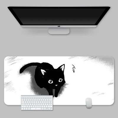 Hot Sell Ink Cat egérpadok Kawaii egyedi asztali szőnyegek számítógépes egérpadok céges nagy asztali pad nagy aranyos játékos egérpadok egéralátét