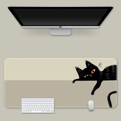 Hot Sell Ink Cat egérpadok Kawaii egyedi asztali szőnyegek számítógépes egérpadok céges nagy asztali pad nagy aranyos játékos egérpadok egéralátét
