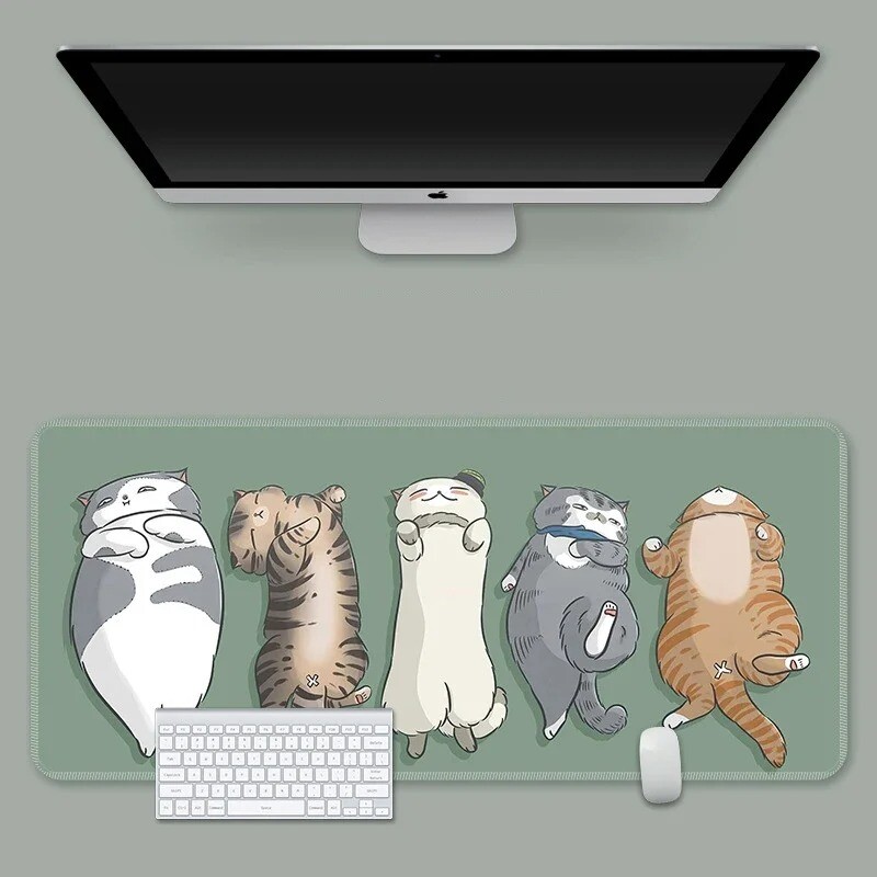 Vânzare caldă Tampoane de mouse pentru pisici cu cerneală Covorașe de masă personalizate Kawaii Tapete de mouse pentru computer Companie Tampă de birou mare Tampoane de mouse drăguțe pentru jucători Covoraș de mouse