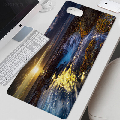 Mouse Pad Gamer Ocean Sea XL Új nagy egyedi egérpad XXL billentyűzet pad Szőnyeg Természetes gumi Puha Irodai kiegészítők Egéralátétek