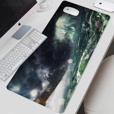 Mouse Pad Gamer Ocean Sea XL Új nagy egyedi egérpad XXL billentyűzet pad Szőnyeg Természetes gumi Puha Irodai kiegészítők Egéralátétek