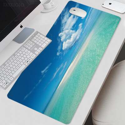Mouse Pad Gamer Ocean Sea XL Új nagy egyedi egérpad XXL billentyűzet pad Szőnyeg Természetes gumi Puha Irodai kiegészítők Egéralátétek