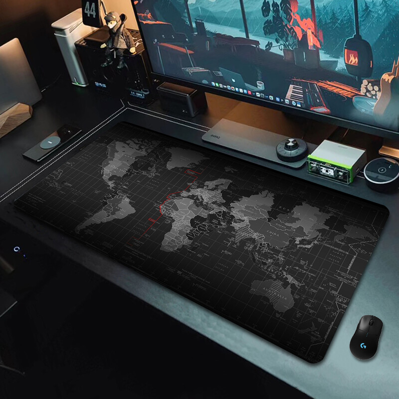 WESAPPA Mouse Pad Hartă mare Covorașe de birou XXL Gaming Mousepads Decor pentru masă Tastatură Captuseală lungă Notebook Computer Gamer Mat