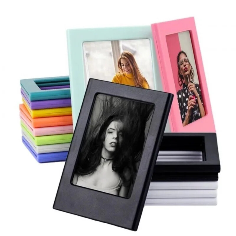 Rama foto magnetică de 3 inchi pentru mini-poza Polaroid Rama foto colorată pentru decorațiuni pentru frigider acasă, școală, birou, petrecere