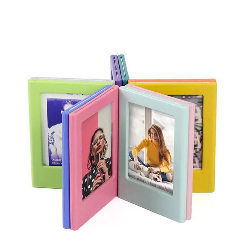 Rama foto magnetică de 3 inchi pentru mini-poza Polaroid Rama foto colorată pentru decorațiuni pentru frigider acasă, școală, birou, petrecere
