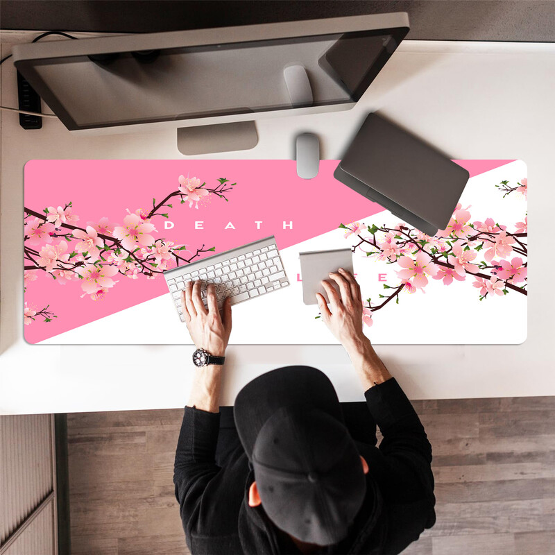 Peisaj Pictură cu cerneală Tampă de mouse mare pentru jocuri Computer HD Tastatură Tastatură Covoraș de birou Covorașe de birou Mouse de birou anti-alunecare din cauciuc natural