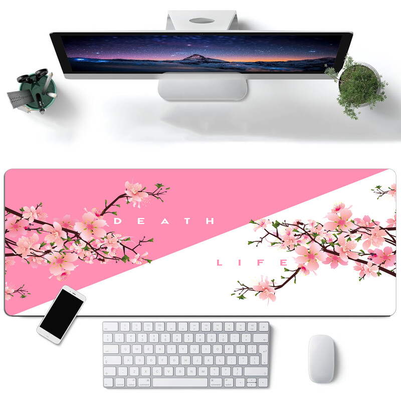 Peisaj Pictură cu cerneală Tampă de mouse mare pentru jocuri Computer HD Tastatură Tastatură Covoraș de birou Covorașe de birou Mouse de birou anti-alunecare din cauciuc natural