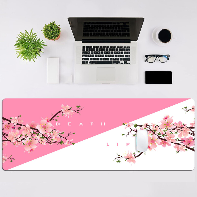 Peisaj Pictură cu cerneală Tampă de mouse mare pentru jocuri Computer HD Tastatură Tastatură Covoraș de birou Covorașe de birou Mouse de birou anti-alunecare din cauciuc natural