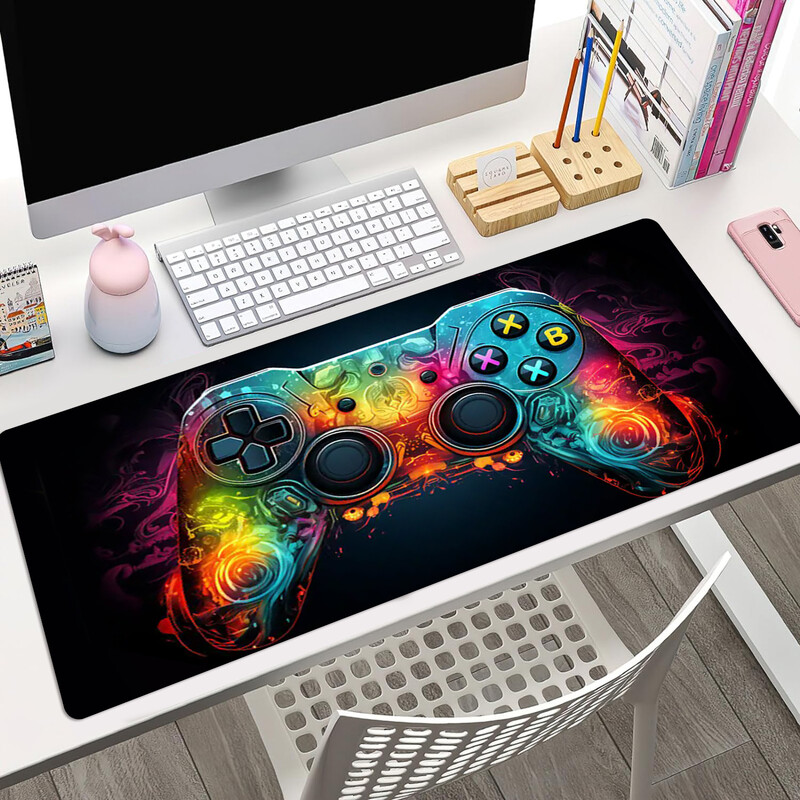Cool Game Controller Mouse Pad Desk Pad, Gaming Mouse Pad Covoraș mare pentru birou Covoraș tastatură computer pentru birou Bază anti-alunecare