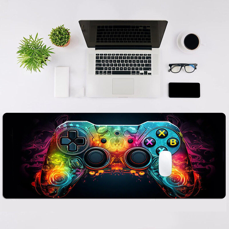 Cool Game Controller Mouse Pad Desk Pad, Gaming Mouse Pad Covoraș mare pentru birou Covoraș tastatură computer pentru birou Bază anti-alunecare