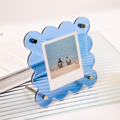 Akril polaroid keret Kétoldalas polaroid keret fényképekhez Photo Clear Instax mini keret filmekhez fotókhoz kártyákhoz bélyegző ajándék