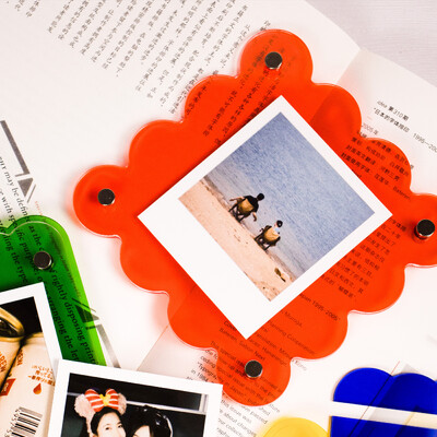 Akril polaroid keret Kétoldalas polaroid keret fényképekhez Photo Clear Instax mini keret filmekhez fotókhoz kártyákhoz bélyegző ajándék