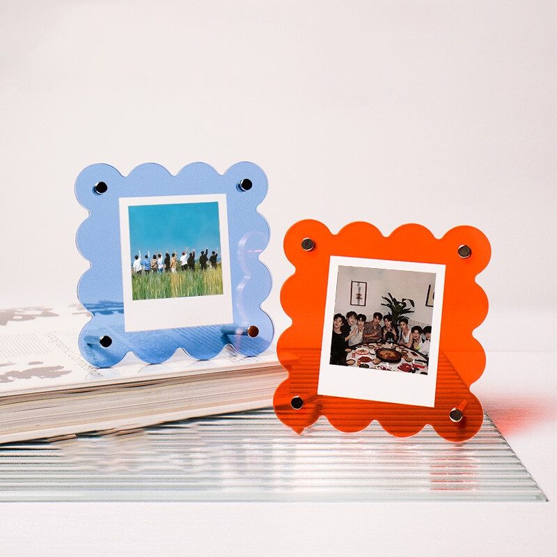Cadru Polaroid din acril Cadru Polaroid cu două fețe pentru fotografii Photo Clear Instax Mini Cadru pentru film Fotografii Carduri Stampila Cadou