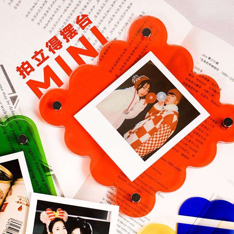 Cadru Polaroid din acril Cadru Polaroid cu două fețe pentru fotografii Photo Clear Instax Mini Cadru pentru film Fotografii Carduri Stampila Cadou