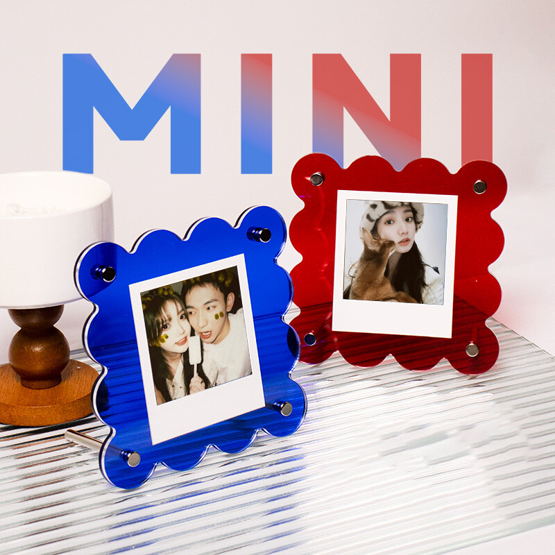 Cadru Polaroid din acril Cadru Polaroid cu două fețe pentru fotografii Photo Clear Instax Mini Cadru pentru film Fotografii Carduri Stampila Cadou