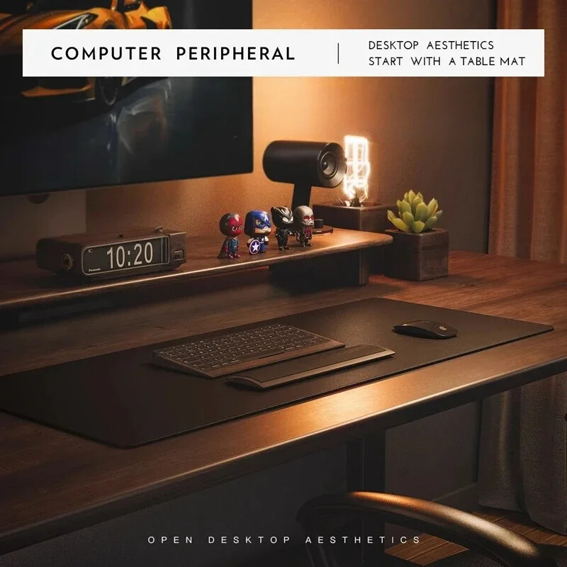 Piele PU Plută Mouse Pad Tastatură Mat DIY Dimensiune Computer Table Mat 2mm Grosime Deskmat