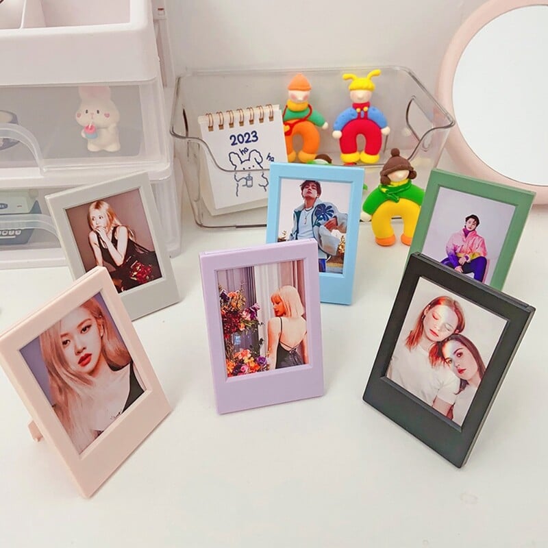 3-инчов мини домашен декор Вертикален класически Polaroid Place Photos Фоторамка Десктоп Декорация Държач за снимки Държач за снимки