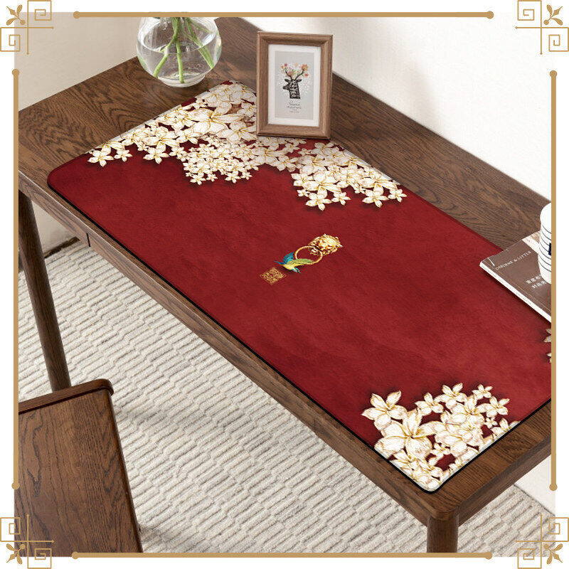 Mouse Pad retro extra mare Tastatură de birou Covoraș de șoareci Covoraș de jocuri Tampă de masă antiderapante Tampă de mouse cu plante Organizator de accesorii de birou