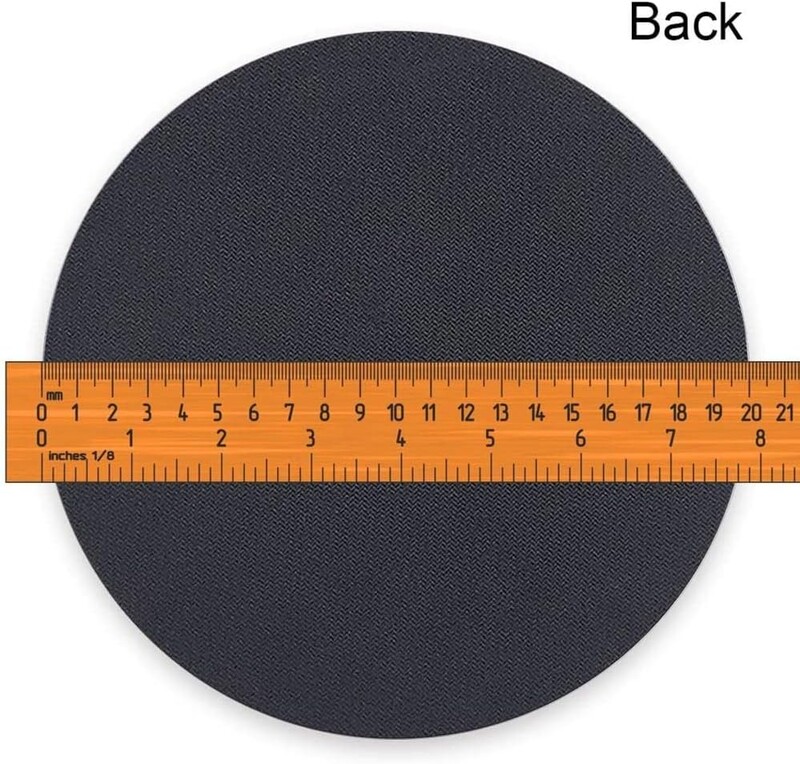 Tampă mouse rotundă cu pene de păun Tampă mouse cu bază anti-alunecare din cauciuc pentru computer laptop Mousepad personalizat pentru femei, 7,9 x 7,9 inci