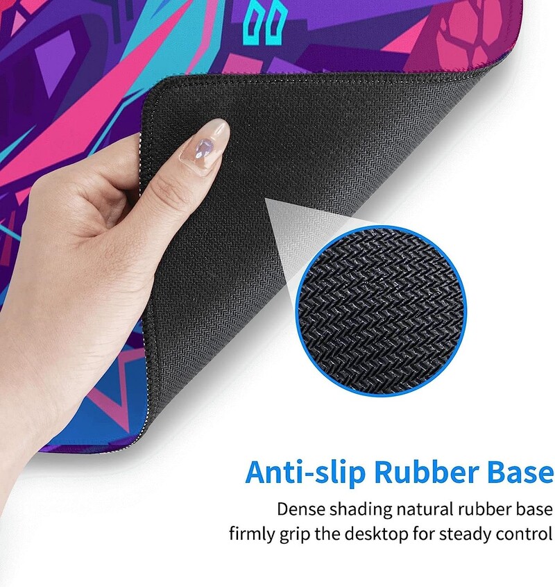 Tampă de mouse mare Metaverse Cyber Graffiti XL Pad extins cu margini cusute Anti-alunecare Tampă de mouse complet lungă, impermeabilă, 31,5 x 11,8 inci