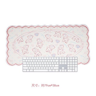 Nagyméretű, játékhoz használható egérpad Aranyos kis bárány, nagy asztali szőnyeg Irodai asztal Egérpad Kawaii vízálló, csúszásmentes laptop asztali kiegészítők