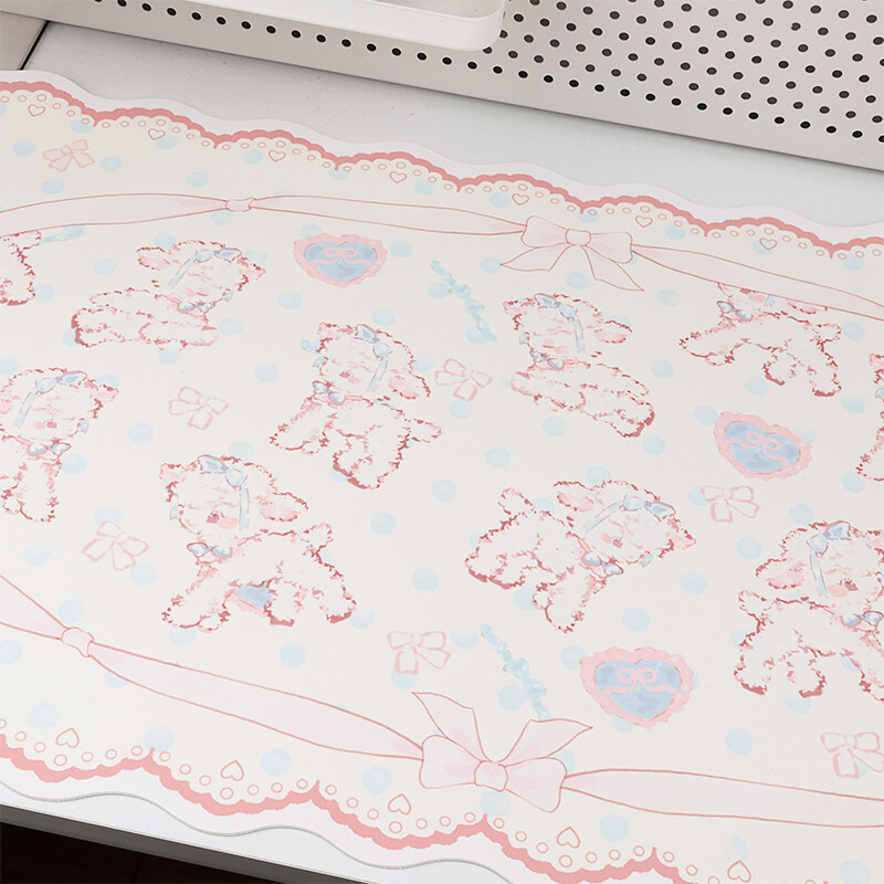 Tampă de mouse mare pentru jocuri Miel mic drăguț Covoraș de birou mare Tampă de mouse Kawaii rezistentă la apă Accesorii de birou pentru laptop