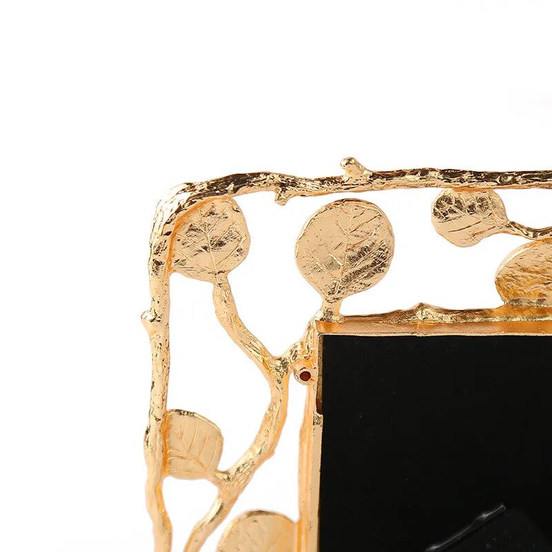 Rama foto decorativa in rama cu foita de aur Decor pentru birou Portret de familie Rama foto Rame foto din aliaj Decor nordic pentru casa