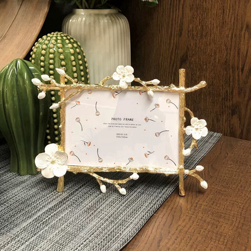Rama foto florala, verticala si orizontala, cu 2 moduri de afisare, rama decorativa pentru masa, pentru decorarea casei, nunta, ziua de nastere