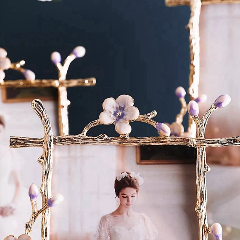 Rama foto florala, verticala si orizontala, cu 2 moduri de afisare, rama decorativa pentru masa, pentru decorarea casei, nunta, ziua de nastere