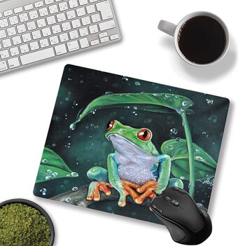 Hot-Selling Cute Frog Printing Square Mouse Pads Lock Edge Gaming Mousepad Mouse Mats Πληκτρολόγιο Πατάκια Επιτραπέζιο 30x25cm