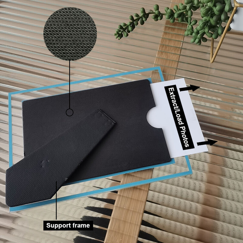 Ramă foto din sticlă de cristal Argintiu în oglindă 10X15 15X20 20X25cm Ramă certificat A4 Ramă foto pentru poze Cadou comemorativ